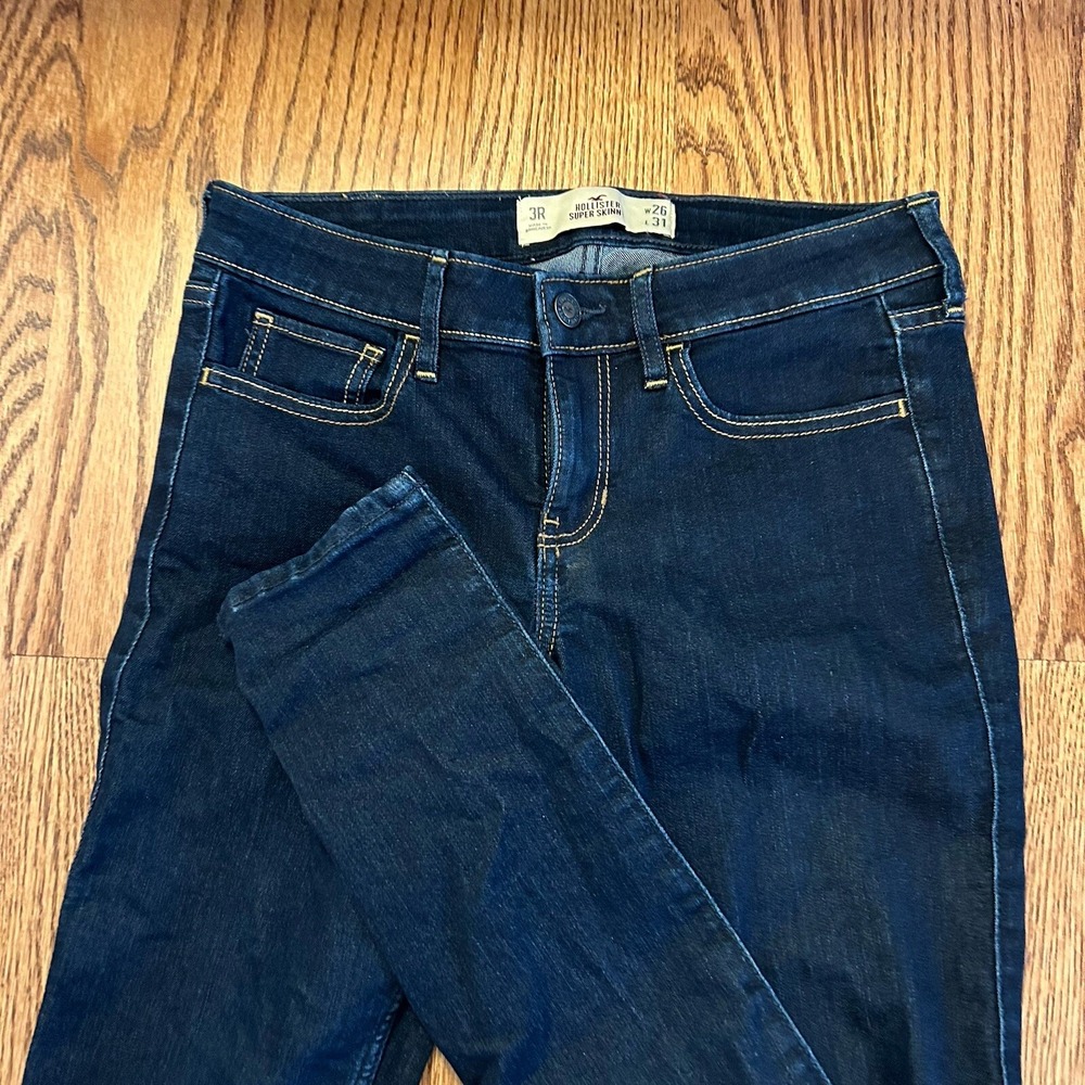 Hollister Women's Youth Jeans Pants Size W26 L31 Super Skinny